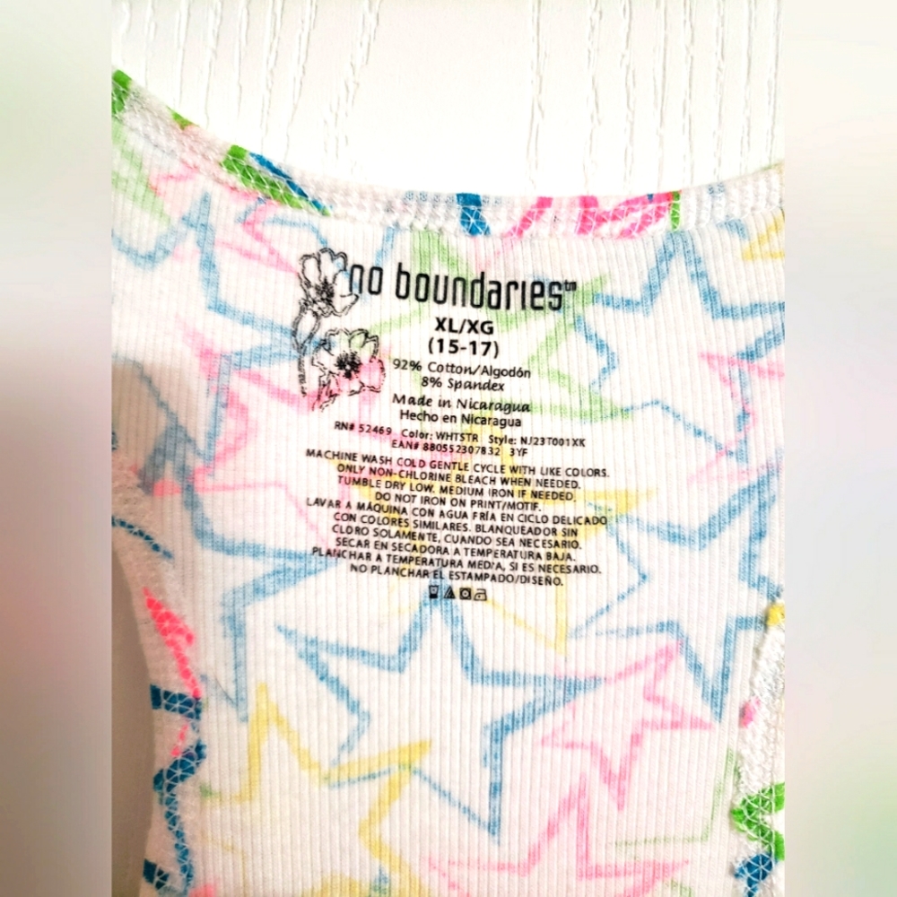 💥3/$30💥Star Ribbed Tank - Picture 2 of 3